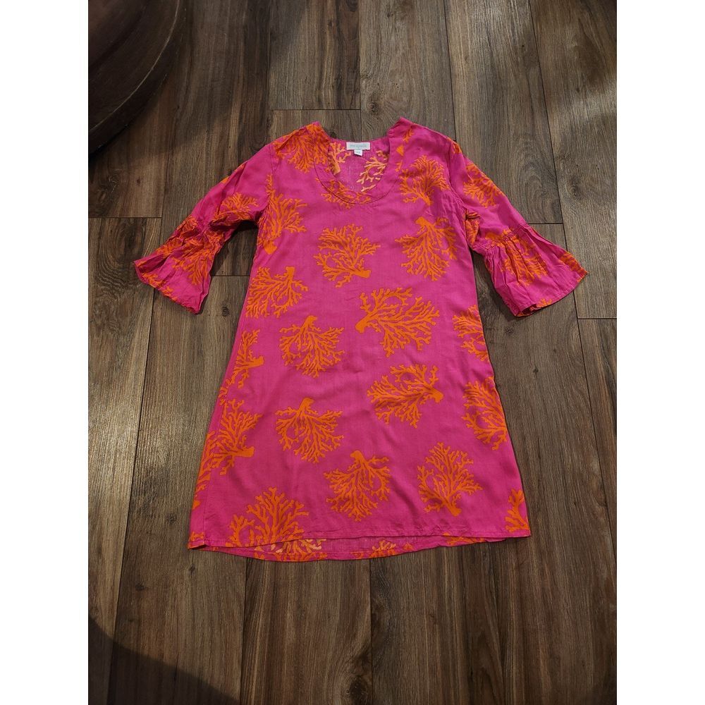 Escapada Pink and Orange Floral Dress‎ Women's Size XS